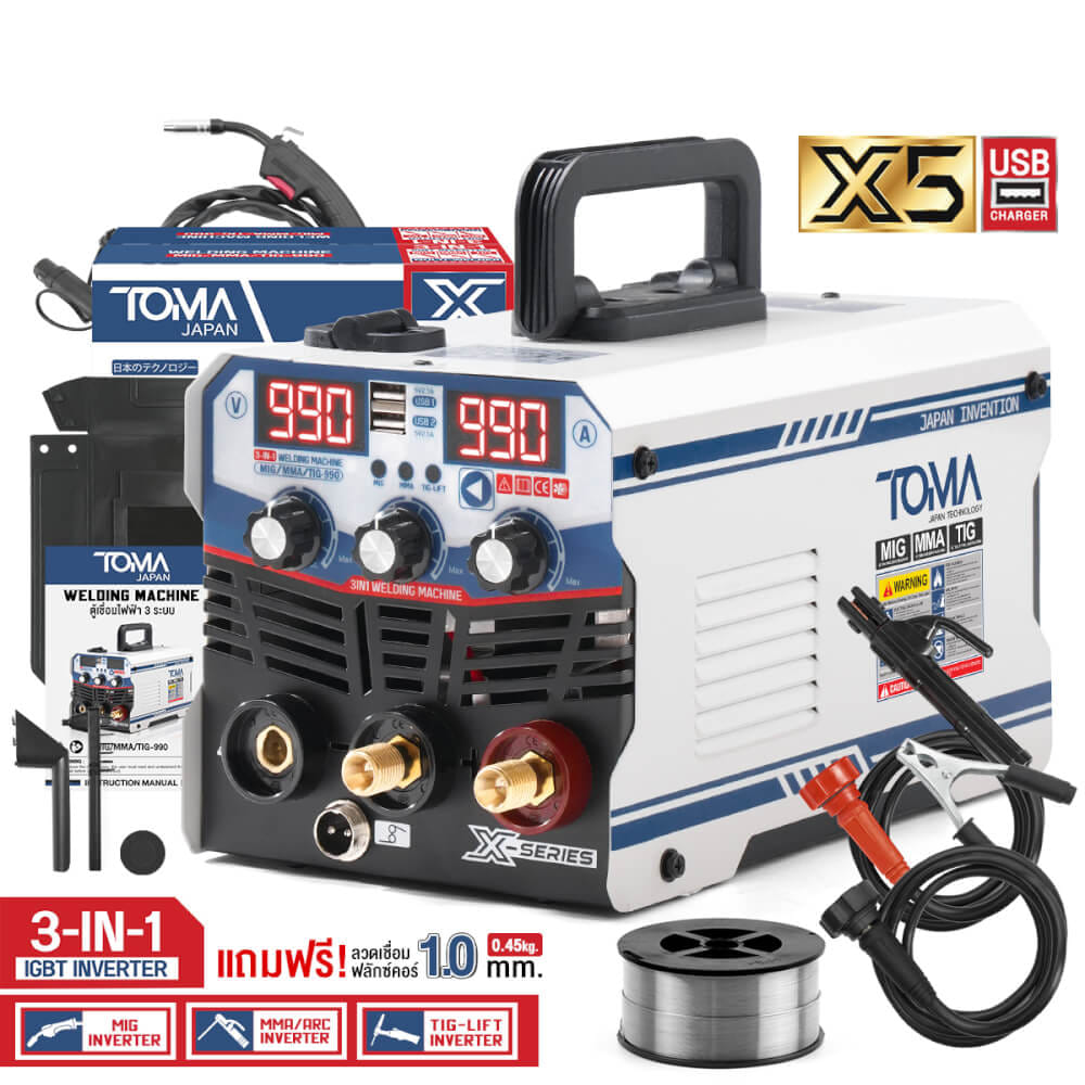 เครื่องเชื่อม INVERTER TOMA JAPAN รุ่น MGT-X5 3 ระบบ_9